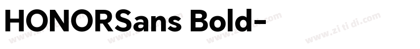 HONORSans Bold字体转换
